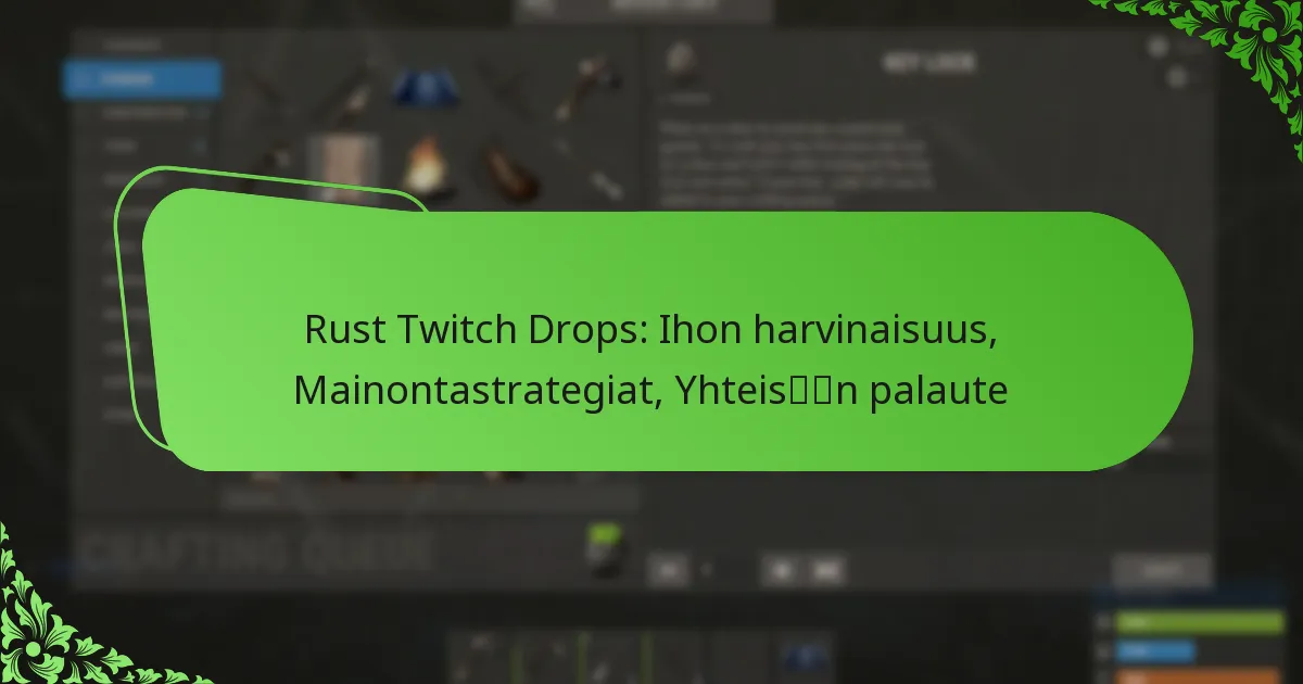 Rust Twitch Drops: Ihon harvinaisuus, Mainontastrategiat, Yhteisön palaute