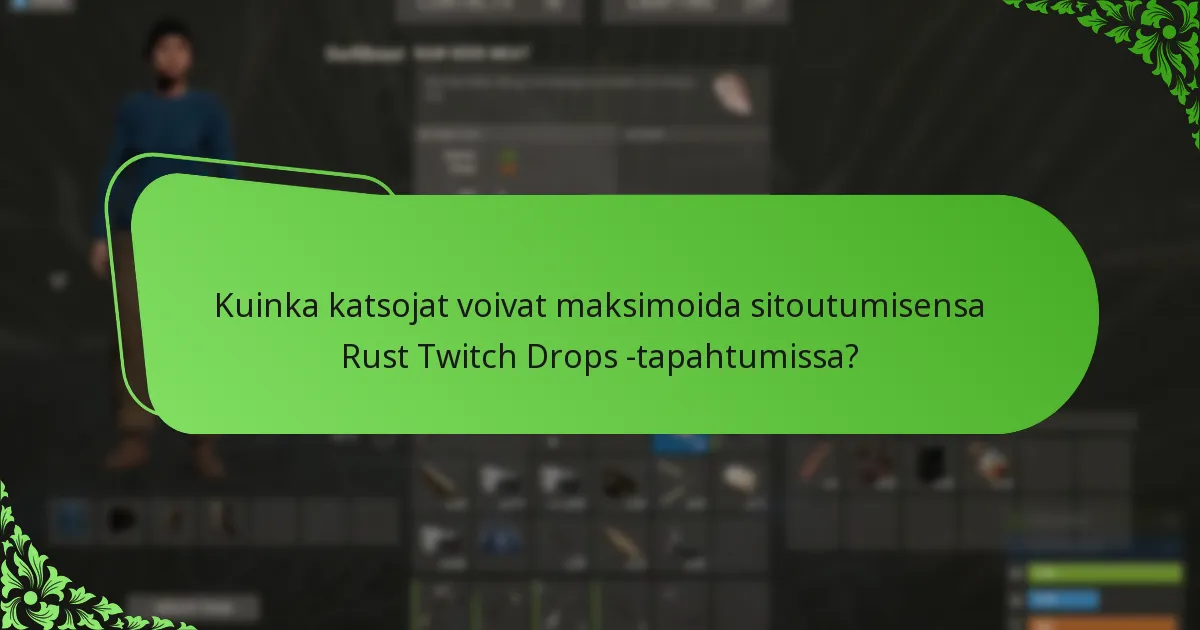 Mitkä harvinaiset skinit ovat saatavilla Rust Twitch Dropsin kautta?