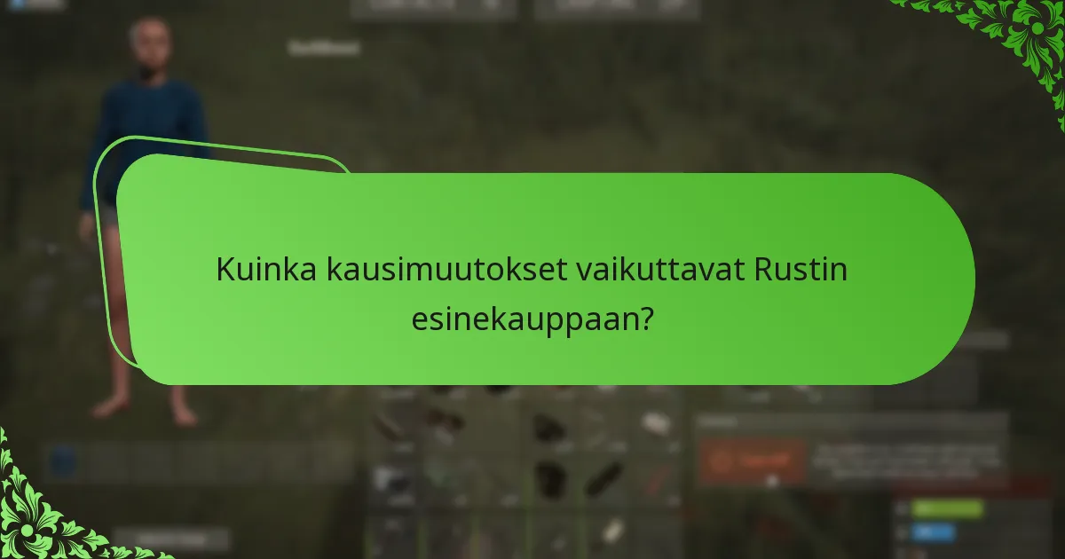 Mitkä promootiotapahtumat ovat käynnissä Rustin esinekaupassa?