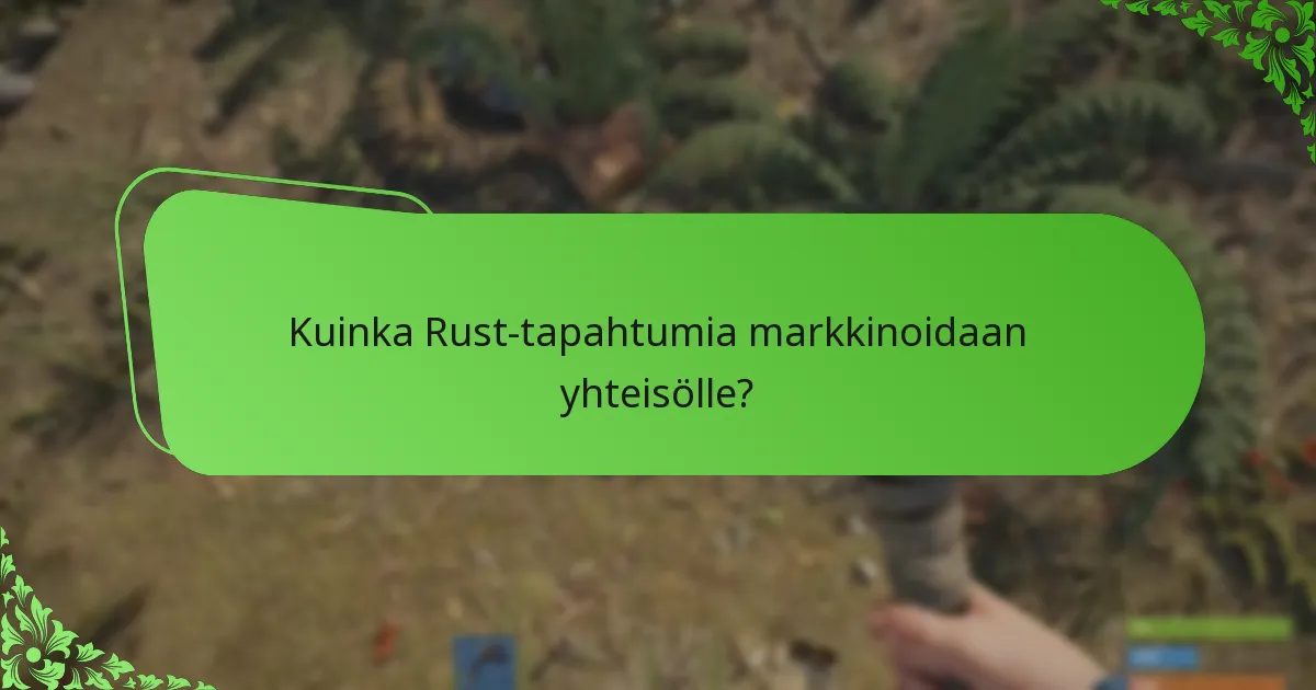 Mitkä pelaajakannustimet liittyvät Rust-tapahtumien pudotuksiin?