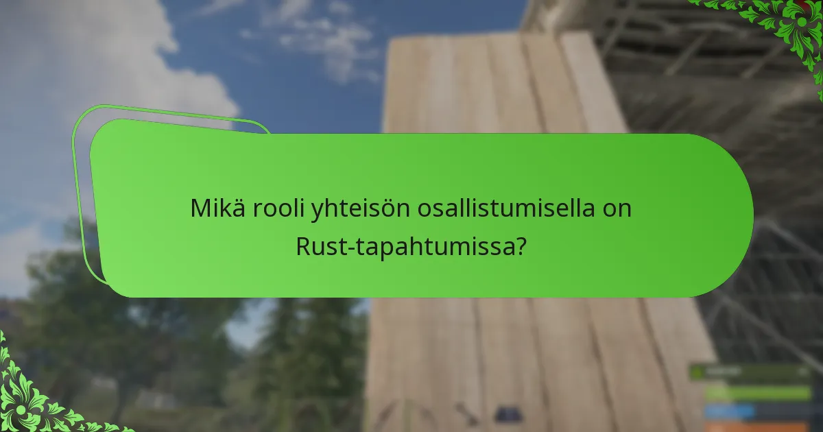 Kuinka Rust-tapahtumia markkinoidaan yhteisölle?