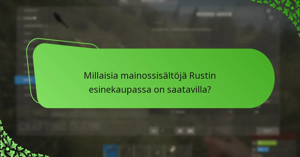Millainen hinnoittelurakenne Rustin esinekaupassa on?