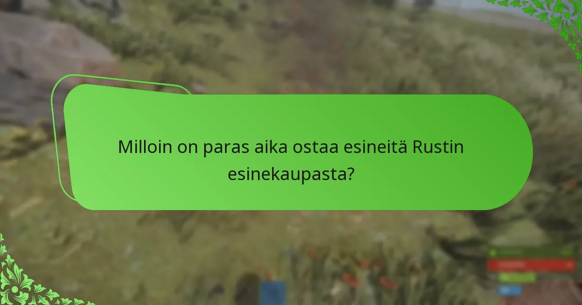 Kuinka kausimuutokset vaikuttavat Rustin esinekauppaan?
